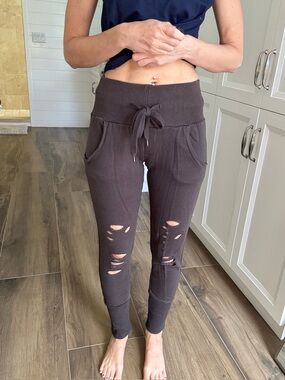 Grey Niyama Sol Destroyed Joggers